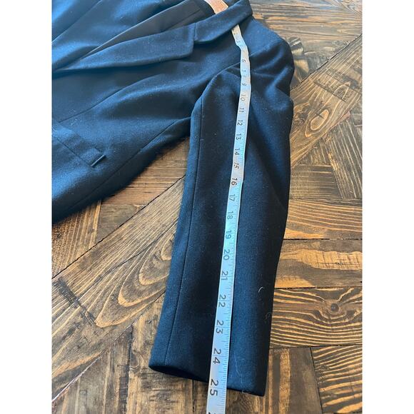 VTG Pendleton 100% Virgin Wool Black Blazer Jacket Women Petite Business Twee - Picture 6 of 8